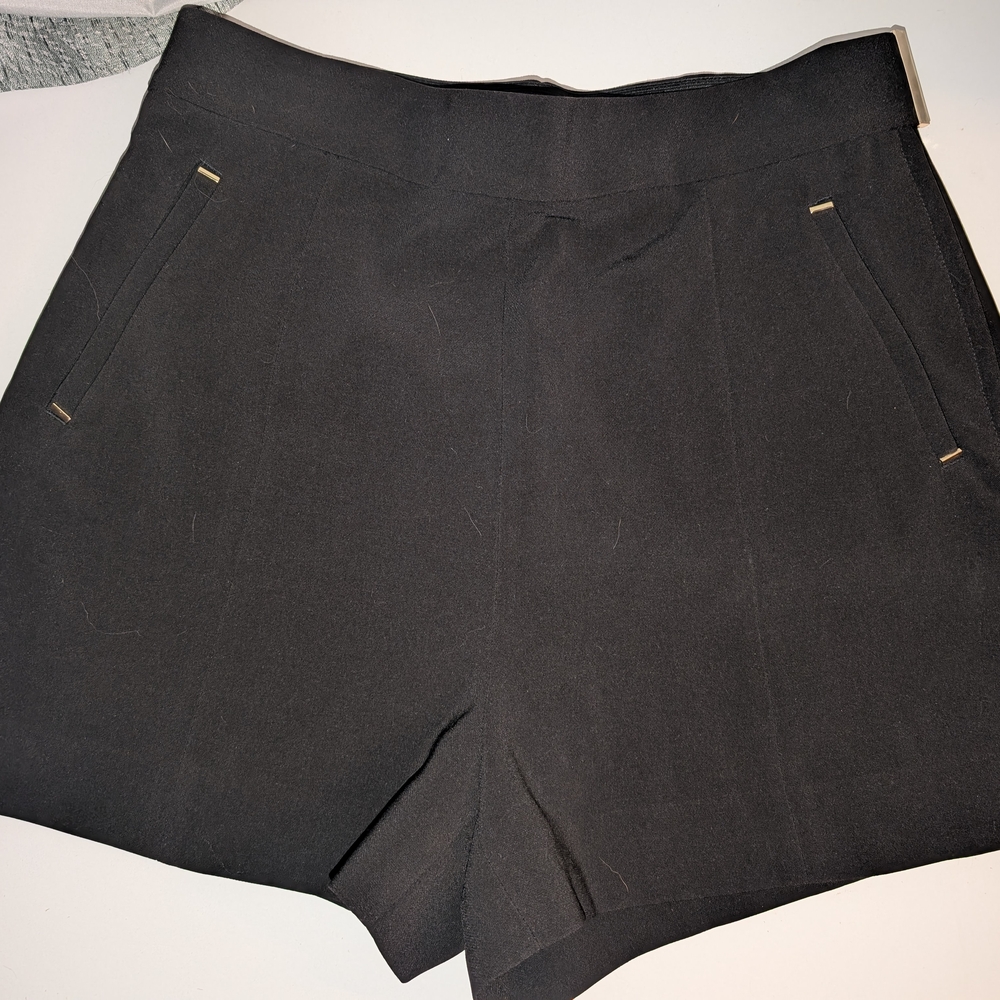 H&M Women's High Waist Black Shorts
